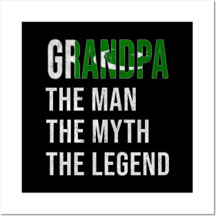 Grand Father Pakistani Grandpa The Man The Myth The Legend - Gift for Pakistani Dad With Roots From  Pakistan Posters and Art